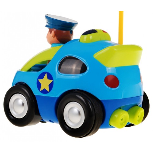Dálkové ovládání Dětské policejní auto 3+ Dálkové ovládání Volant Policejní figurka Zvuky Světla