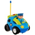 Dálkové ovládání Dětské policejní auto 3+ Dálkové ovládání Volant Policejní figurka Zvuky Světla