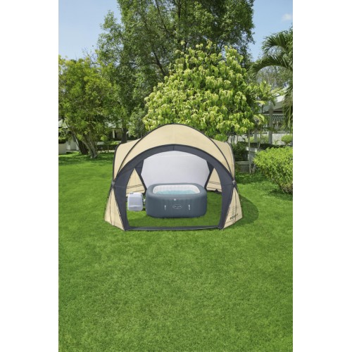 Lay-Z-Spa jacuzzi stan ochranný pavilon 390X390X255CM BESTWAY moskytiéry odnímatelné dveře
