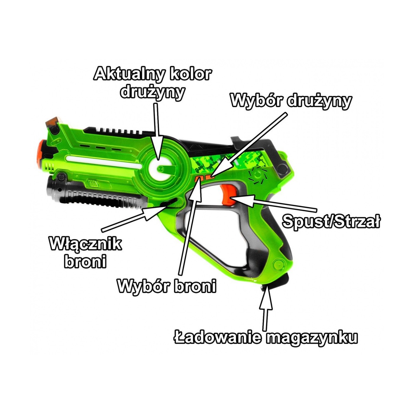 Laserové zbraně Call of Life Laser Tag Barevné