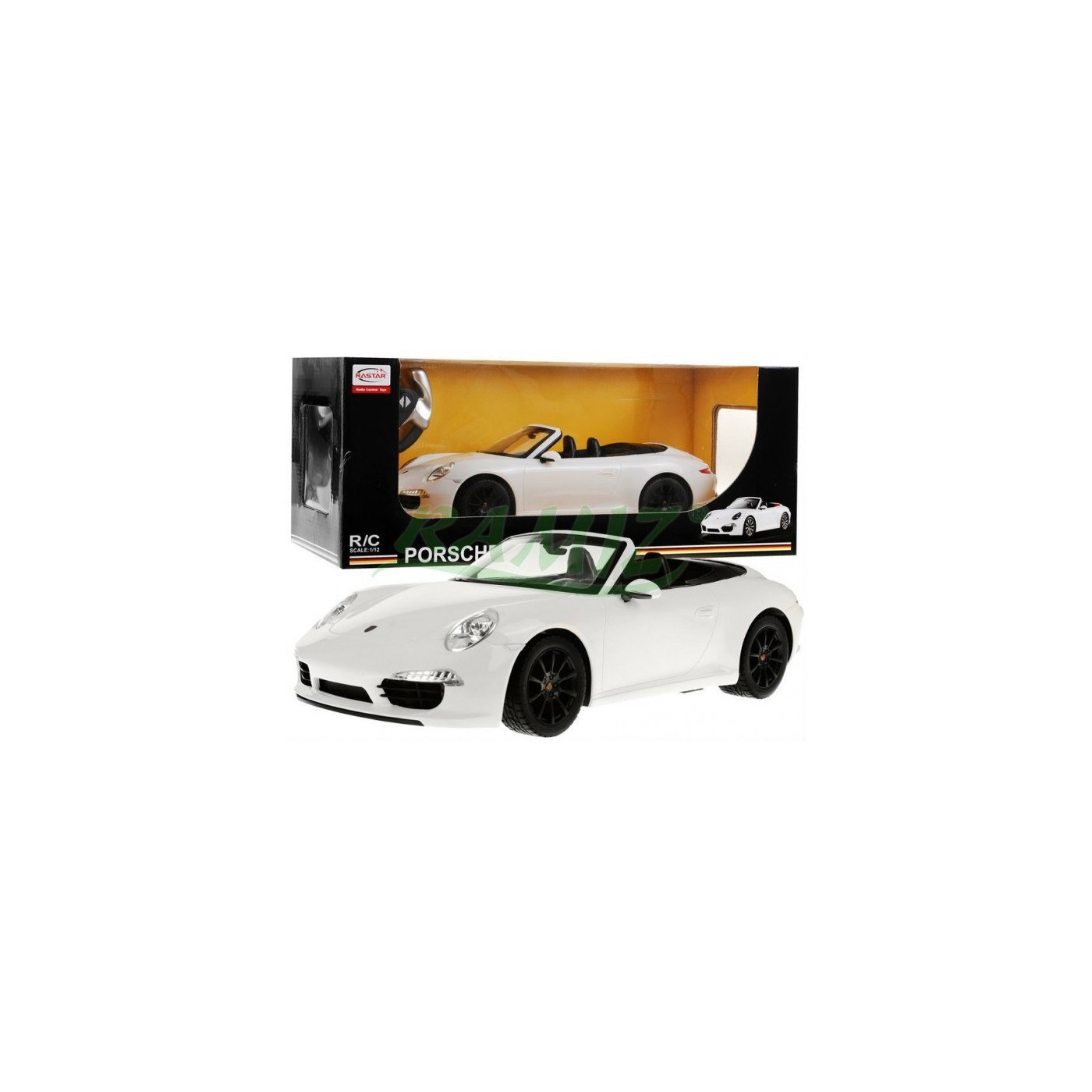 Autíčko R C Porsche 911 autorera S bílá 1 12 RASTAR