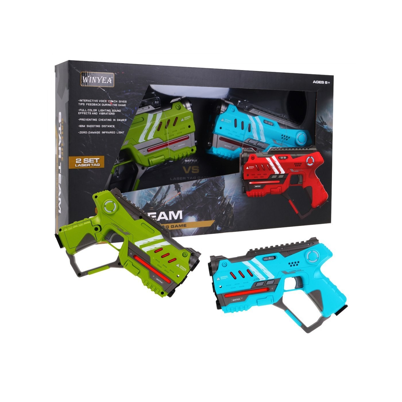 Laserové zbraně LASER TAG Zelená Modrá