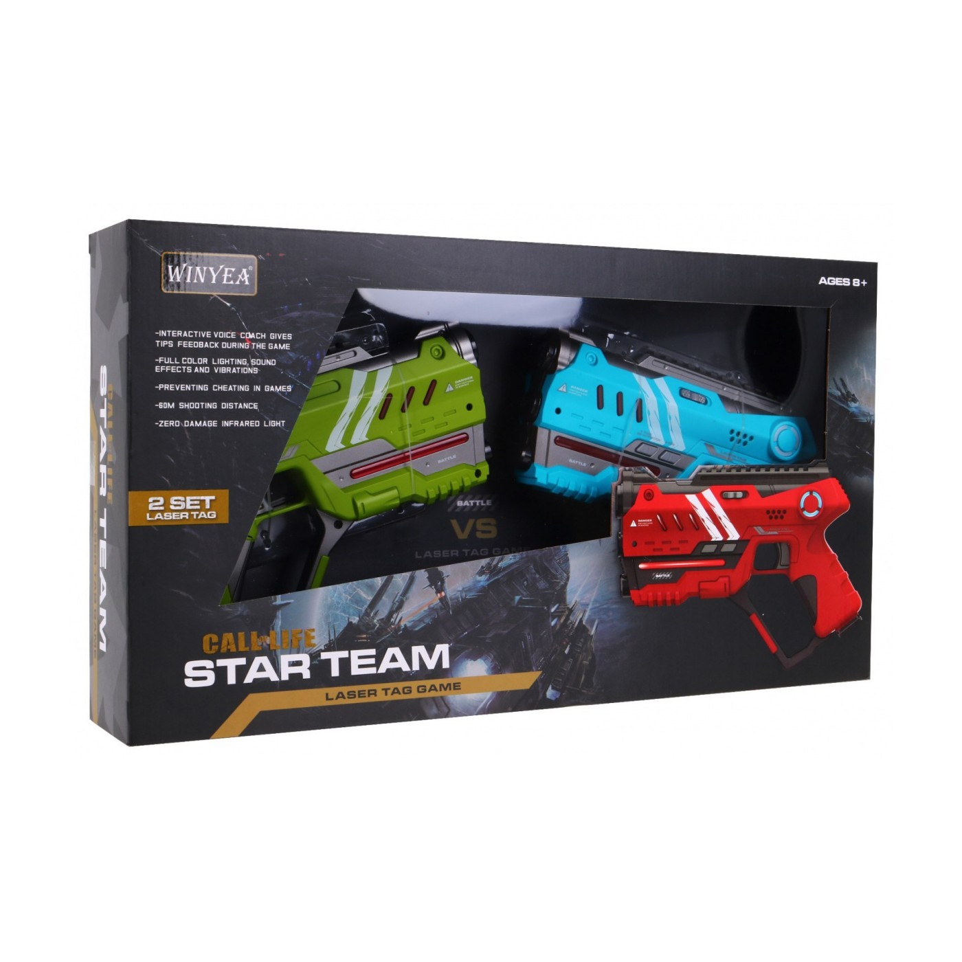 Laserové zbraně LASER TAG Zelená Modrá