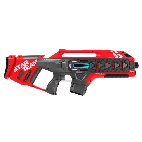 Sada 2 laserových zbraní pro děti 8+ Laser Tag červená Yellow 4 týmy + 4 typy zbraní