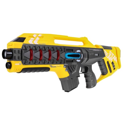 Sada 2 laserových zbraní pro děti 8+ Laser Tag červená Yellow 4 týmy + 4 typy zbraní