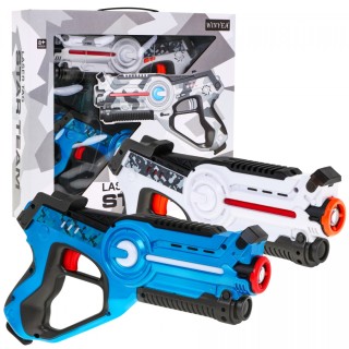 2 laserové zbraně pro děti 8+ Laser Tag 4 týmy + 4 typy zbraní + interaktivní funkce
