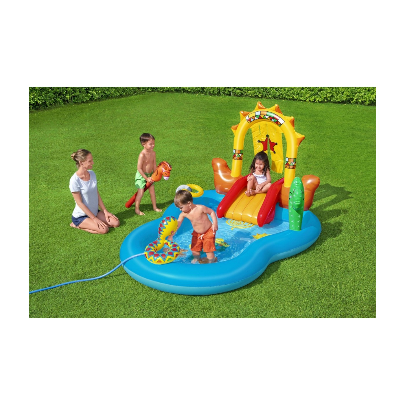 Hřiště divokého západu + skluzavka BESTWAY