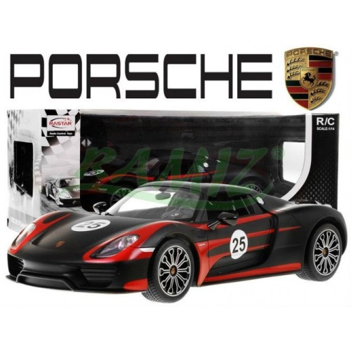 Autíčko R C Porsche 918 Performance černý 1 14 Rastar