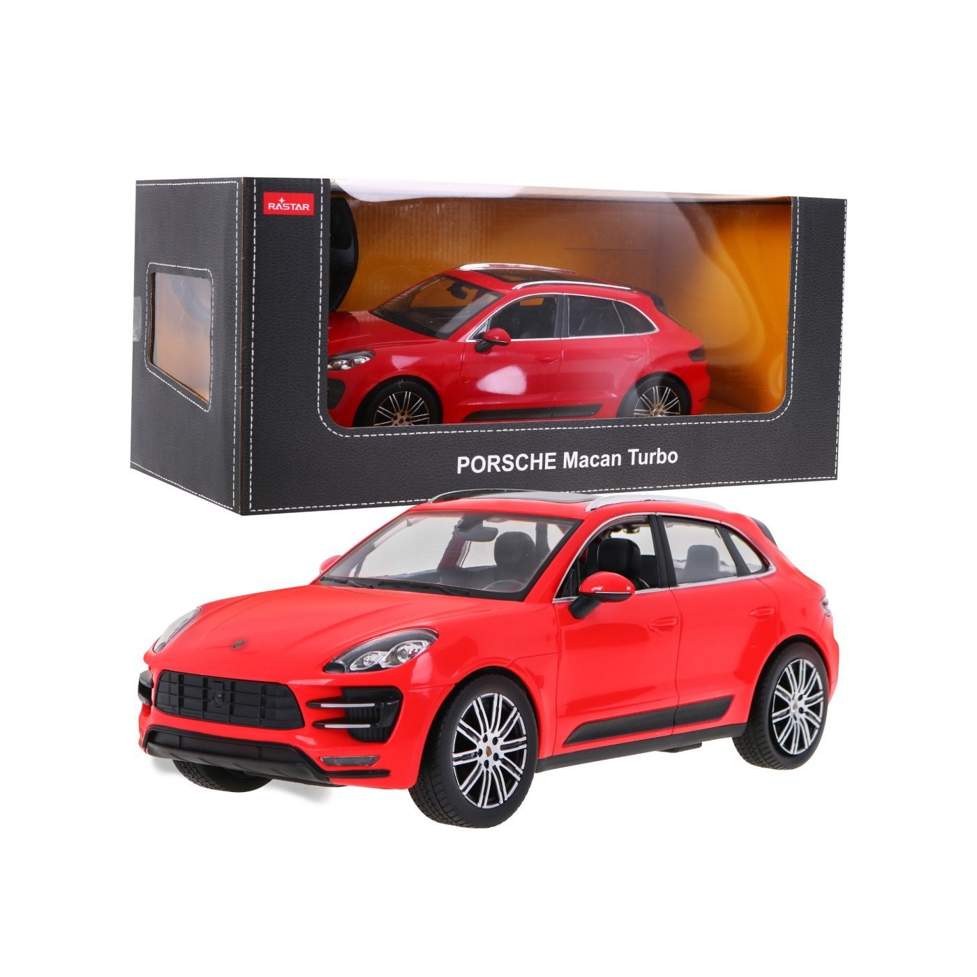 Autíčko R/C Porsche Macan Turbo červená 1:14 RASTAR