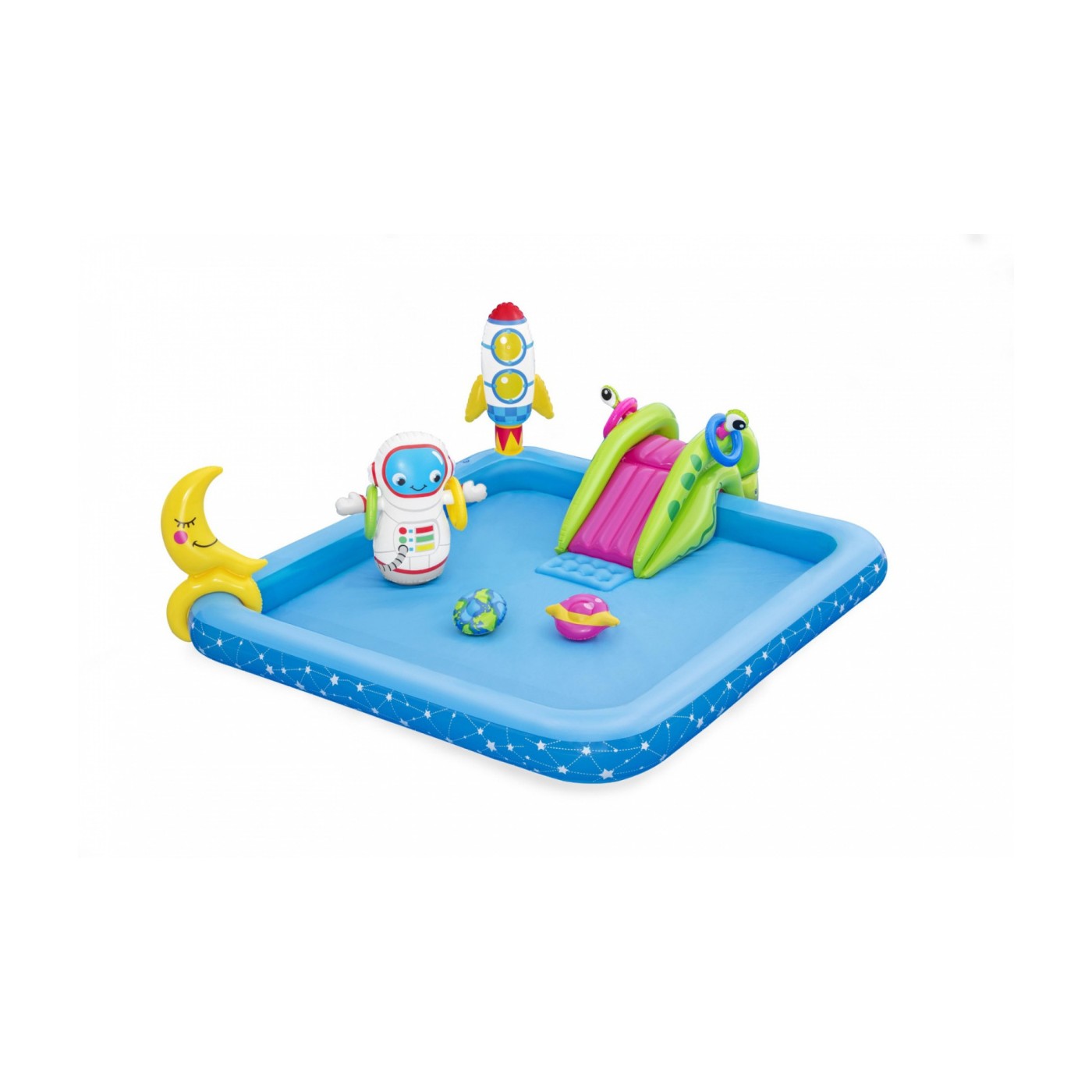 Vodní hřiště Small Astronaut 288X206X84 BESTWAY 5v1  + Skluzavka + Obruče