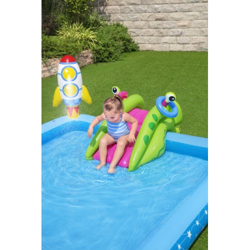 Vodní hřiště Small Astronaut 288X206X84 BESTWAY 5v1  + Skluzavka + Obruče
