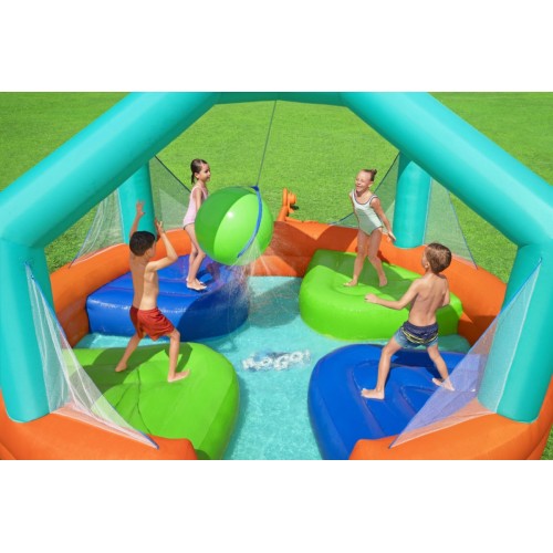 Dětské hřiště Vodní park Dodge Drench BESTWAY + vodní sprcha + 4 nafukovací plošiny