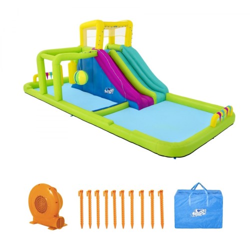Mega vodní zábavní park děti 5+ BESTWAY Překážky + Skluzavka + Sprška