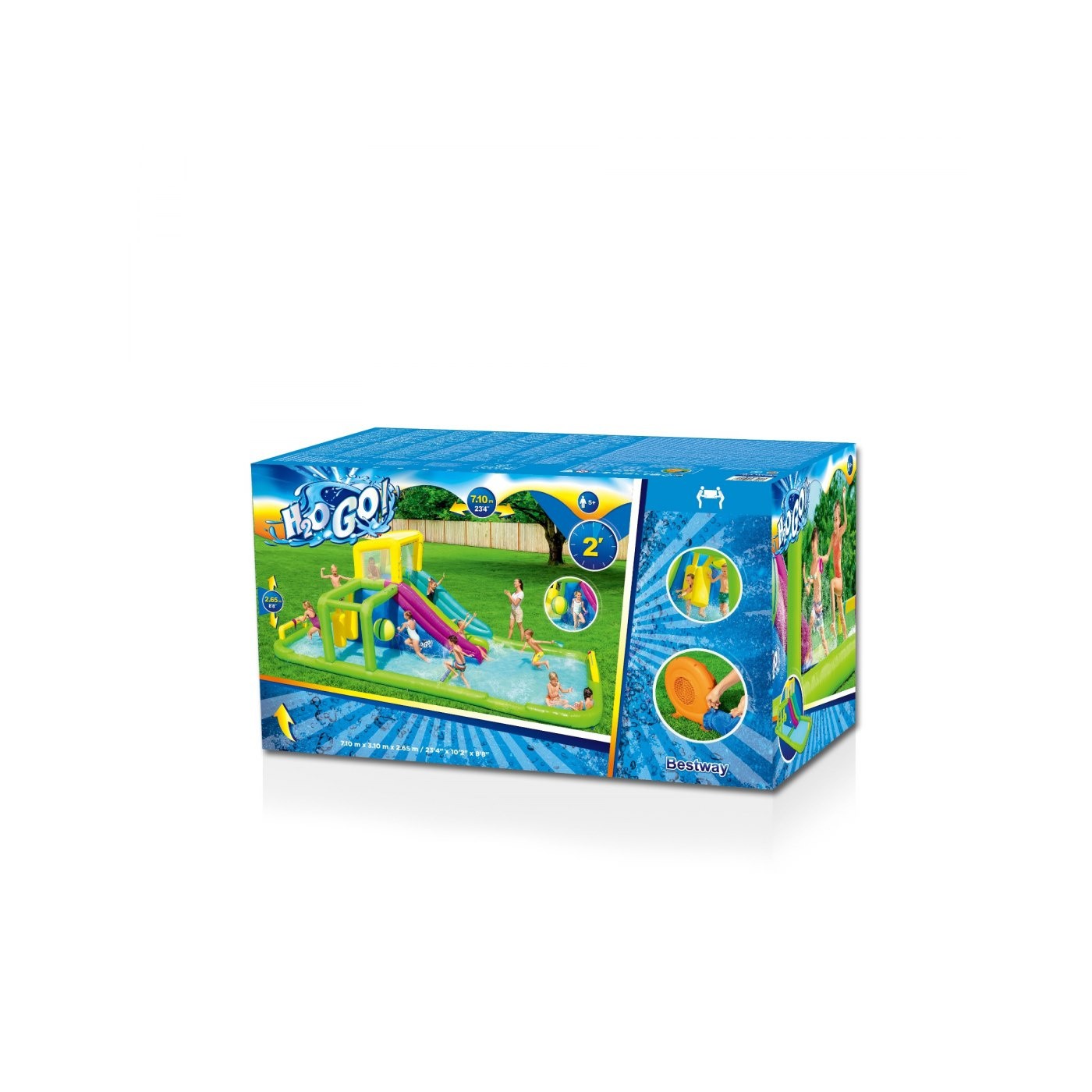 Mega vodní zábavní park děti 5+ BESTWAY Překážky + Skluzavka + Sprška