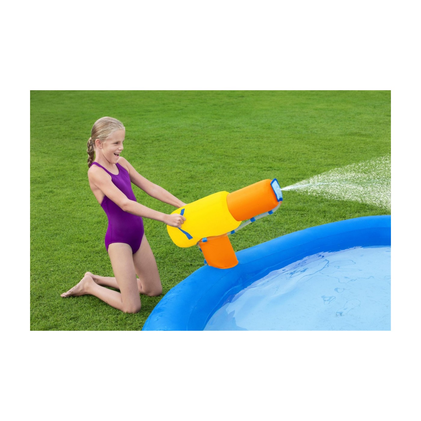 Hřiště 5+ vodní park BESTWAY + skluzavka + horolezectví
