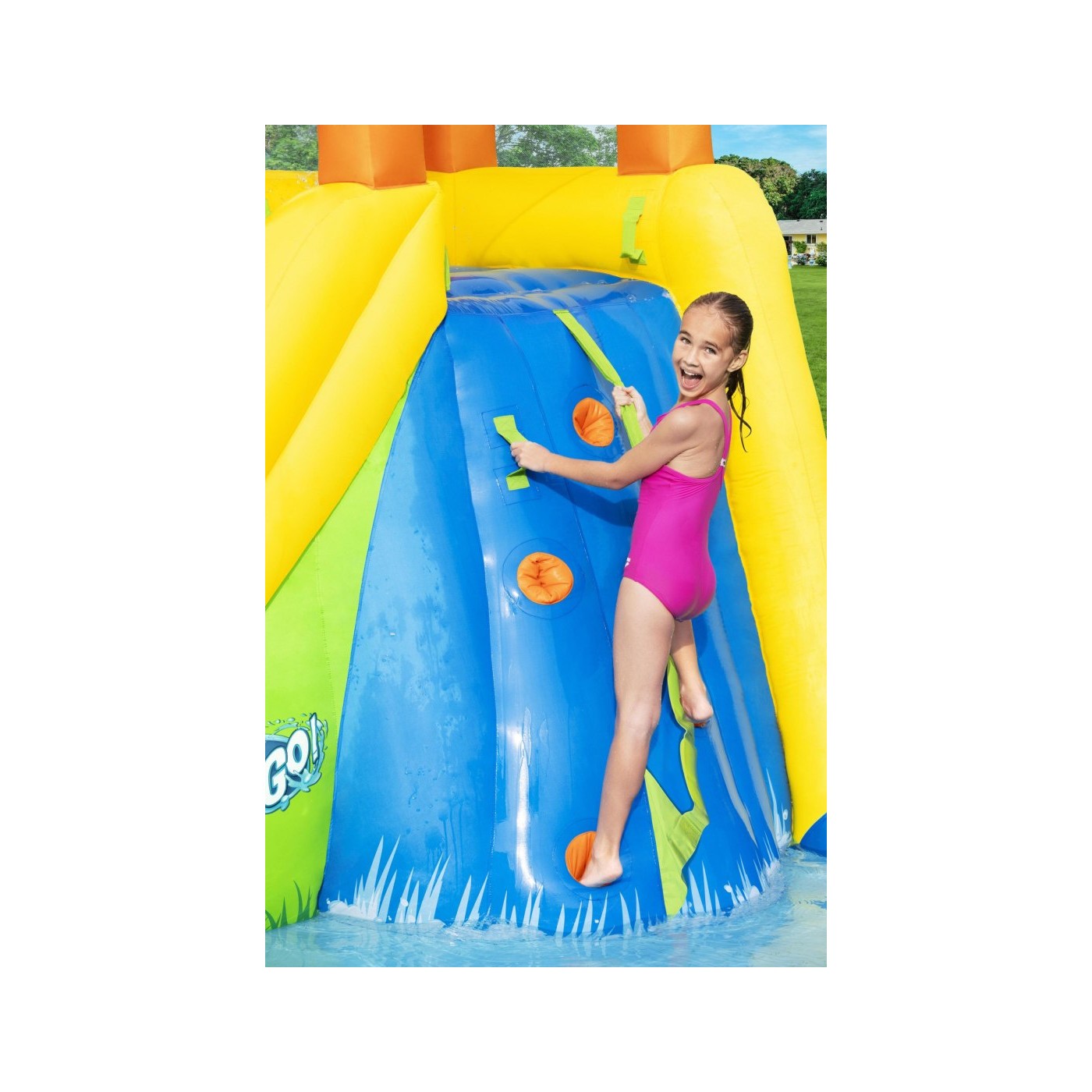 Hřiště 5+ vodní park BESTWAY + skluzavka + horolezectví
