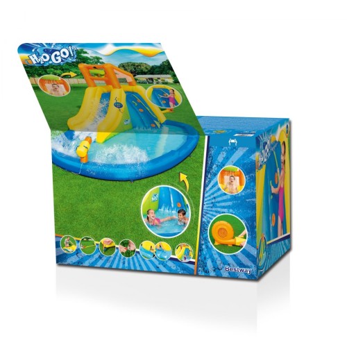 Hřiště 5+ vodní park BESTWAY + skluzavka + horolezectví
