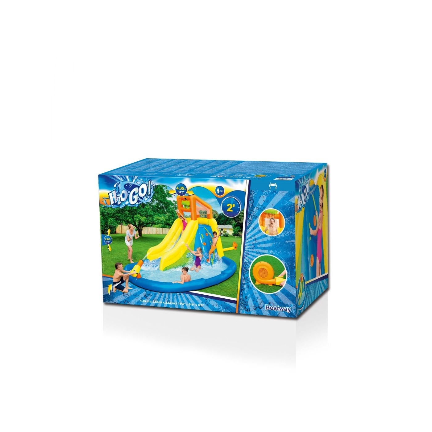 Hřiště 5+ vodní park BESTWAY + skluzavka + horolezectví