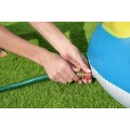 Nafukovací zahradní hřiště Sunny Rainbow 257x145x91cm BESTWAY + skluzavka