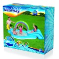 Nafukovací zahradní hřiště Sunny Rainbow 257x145x91cm BESTWAY + skluzavka