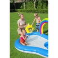 Nafukovací zahradní hřiště Sunny Rainbow 257x145x91cm BESTWAY + skluzavka