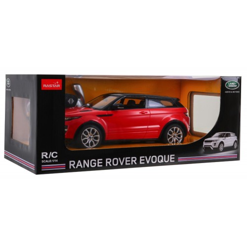 Range Rover Evoque červený RASTAR model 1:14 Dálkové ovládání Off-Road auto + Dálkové ovládání