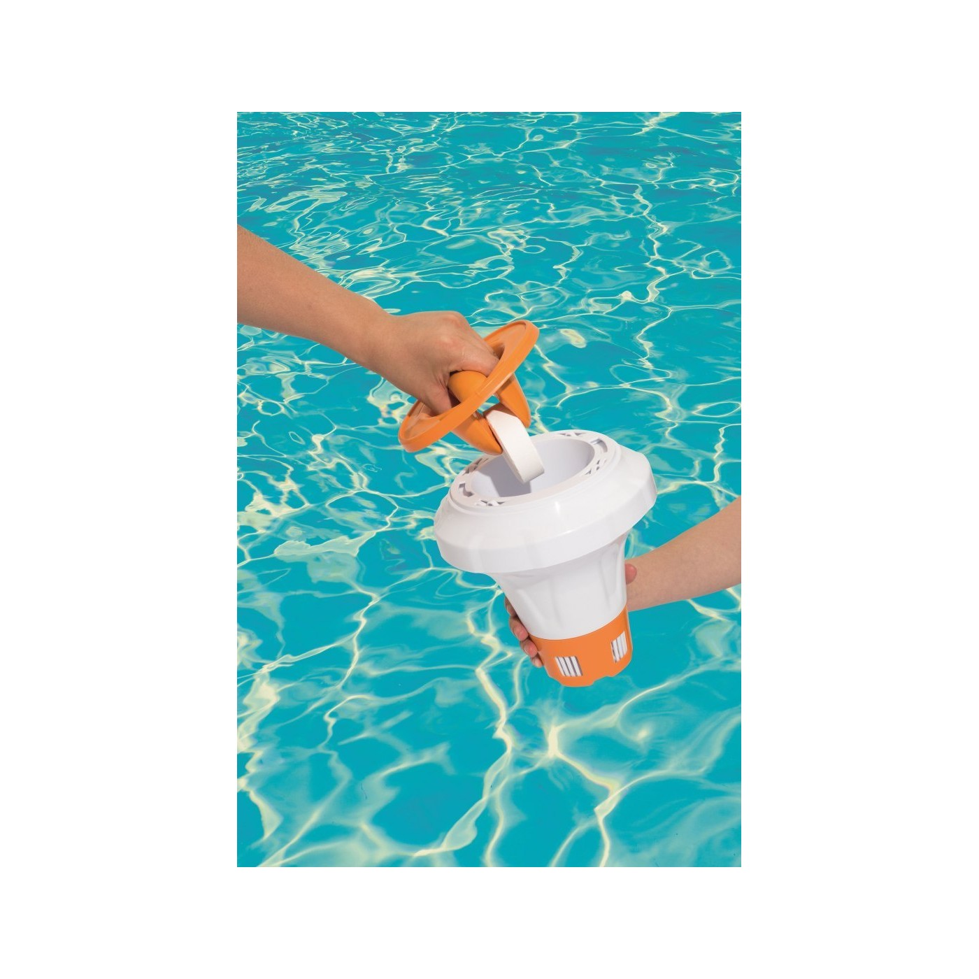 Dávkovač chemikálií s vestavěnou rukavicí ChemGuard BESTWAY POOL FLOAT