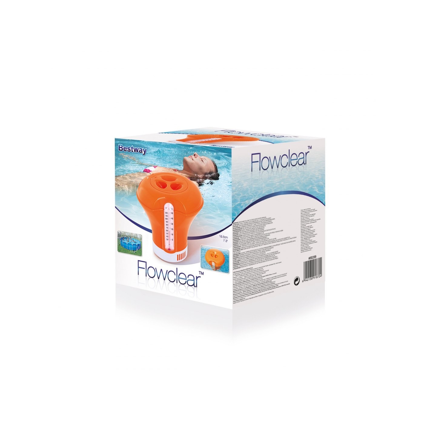 Dávkovač bazénové chemie s teploměrem BESTWAY