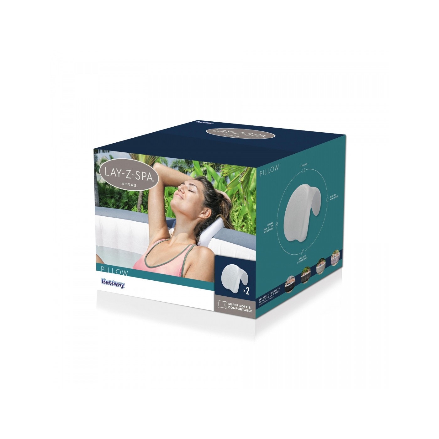 Sada 2 polštářů na hlavu vířivky BESTWAY LAY-Z-SPA