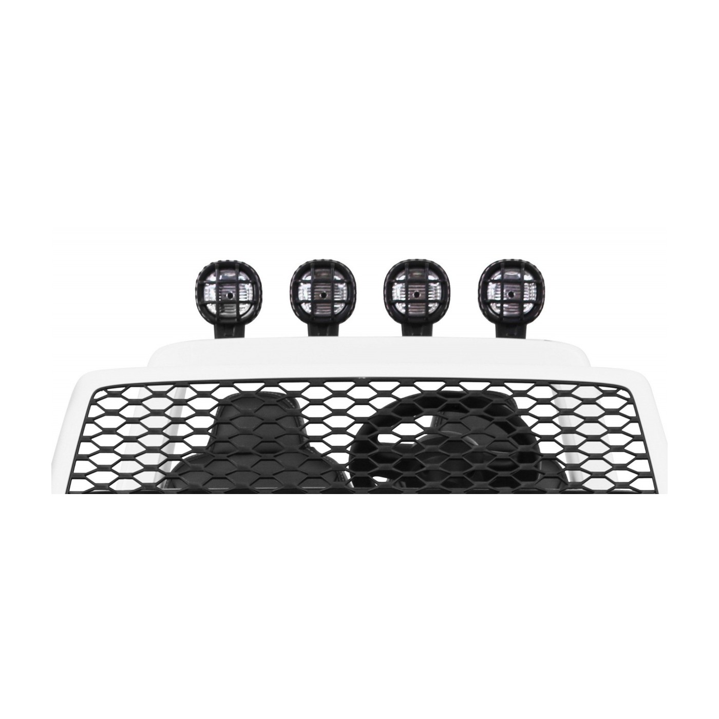 Allroad terénní auto pro 2 děti bílá + Naped 4x4 + dálkové ovládání + pomalý start + MP3 LED