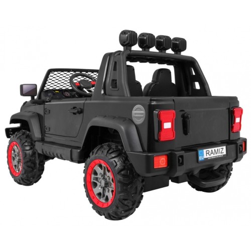AllRoad 2 Kids Off-Road auto černý + 4x4 Drive + dálkové ovládání + pomalý start + MP3 LED
