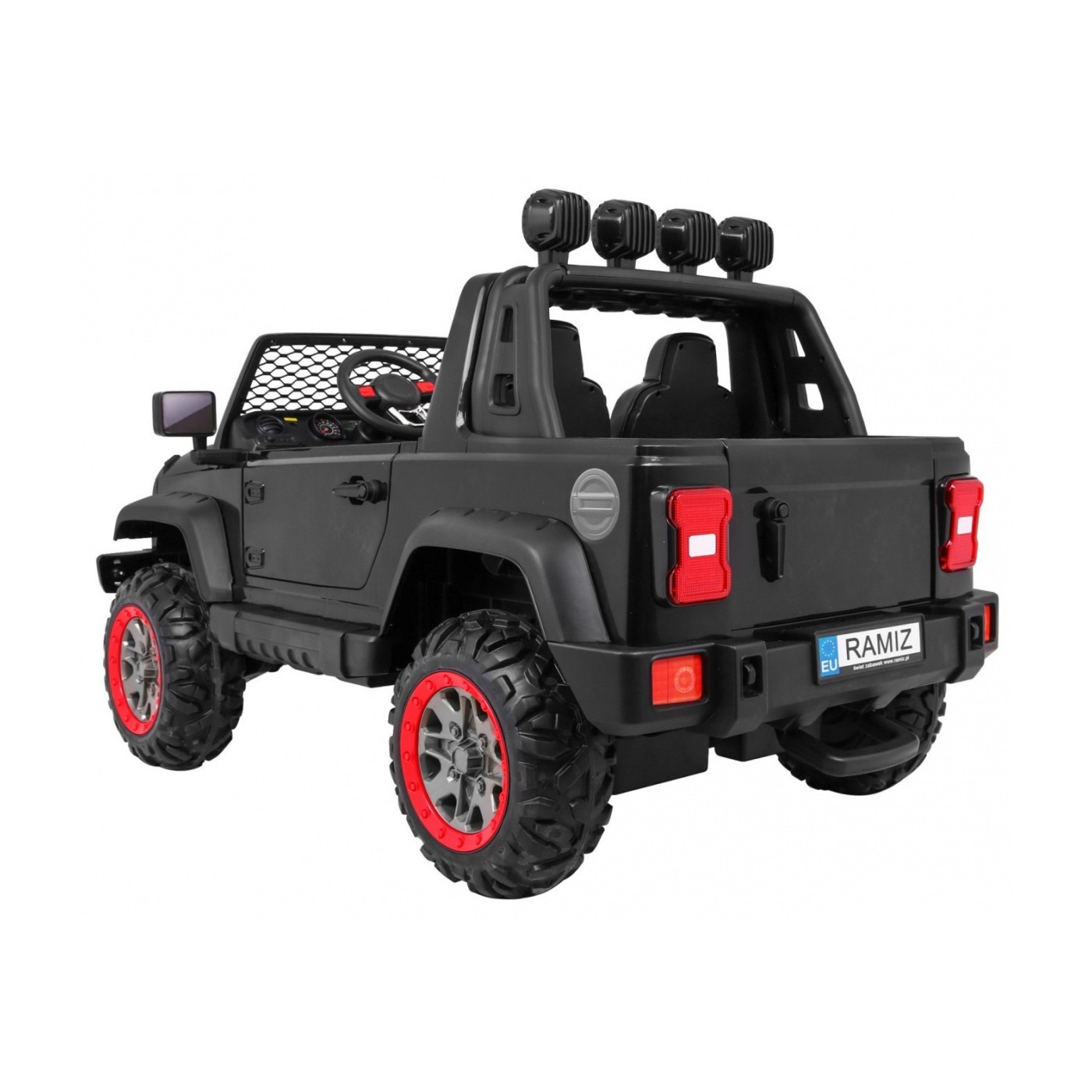 AllRoad 2 Kids Off-Road auto černý + 4x4 Drive + dálkové ovládání + pomalý start + MP3 LED