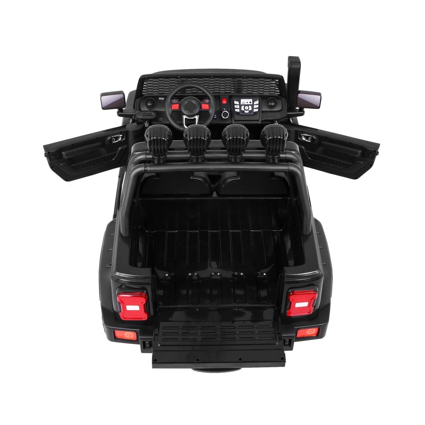 AllRoad 2 Kids Off-Road auto černý + 4x4 Drive + dálkové ovládání + pomalý start + MP3 LED