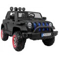 AllRoad 2 Kids Off-Road auto černý + 4x4 Drive + dálkové ovládání + pomalý start + MP3 LED