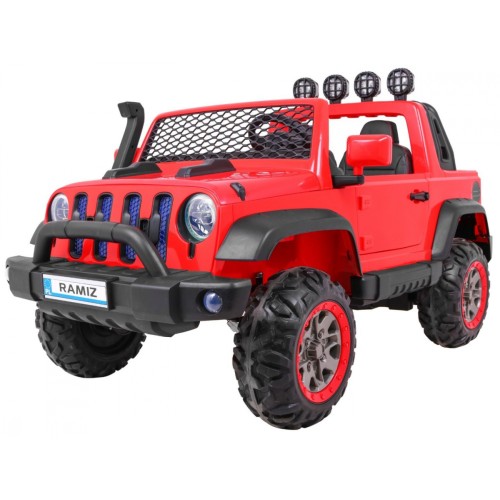 AllRoad 2 Kids Off-Road auto červená + 4x4 Drive + dálkové ovládání + pomalý start + MP3 LED