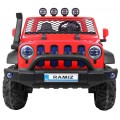 AllRoad 2 Kids Off-Road auto červená + 4x4 Drive + dálkové ovládání + pomalý start + MP3 LED
