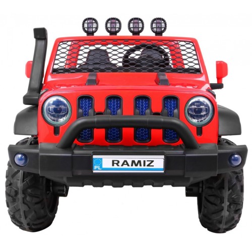 AllRoad 2 Kids Off-Road auto červená + 4x4 Drive + dálkové ovládání + pomalý start + MP3 LED