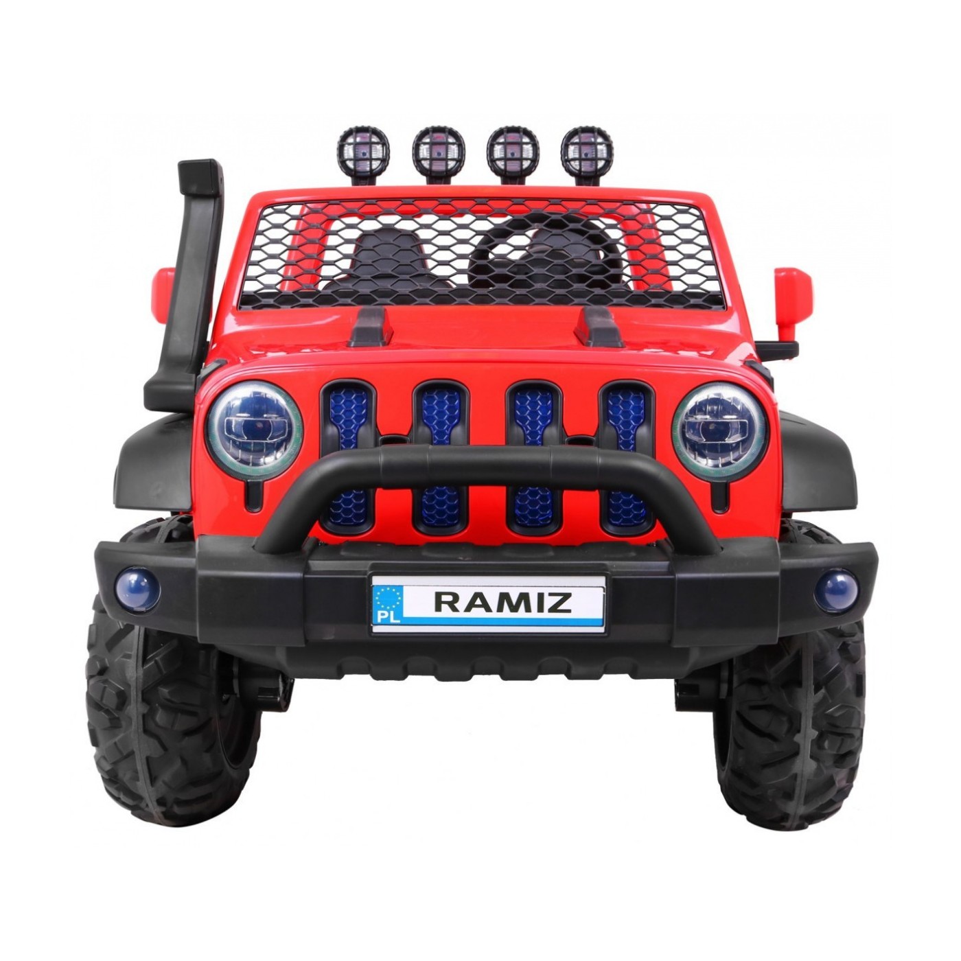 AllRoad 2 Kids Off-Road auto červená + 4x4 Drive + dálkové ovládání + pomalý start + MP3 LED