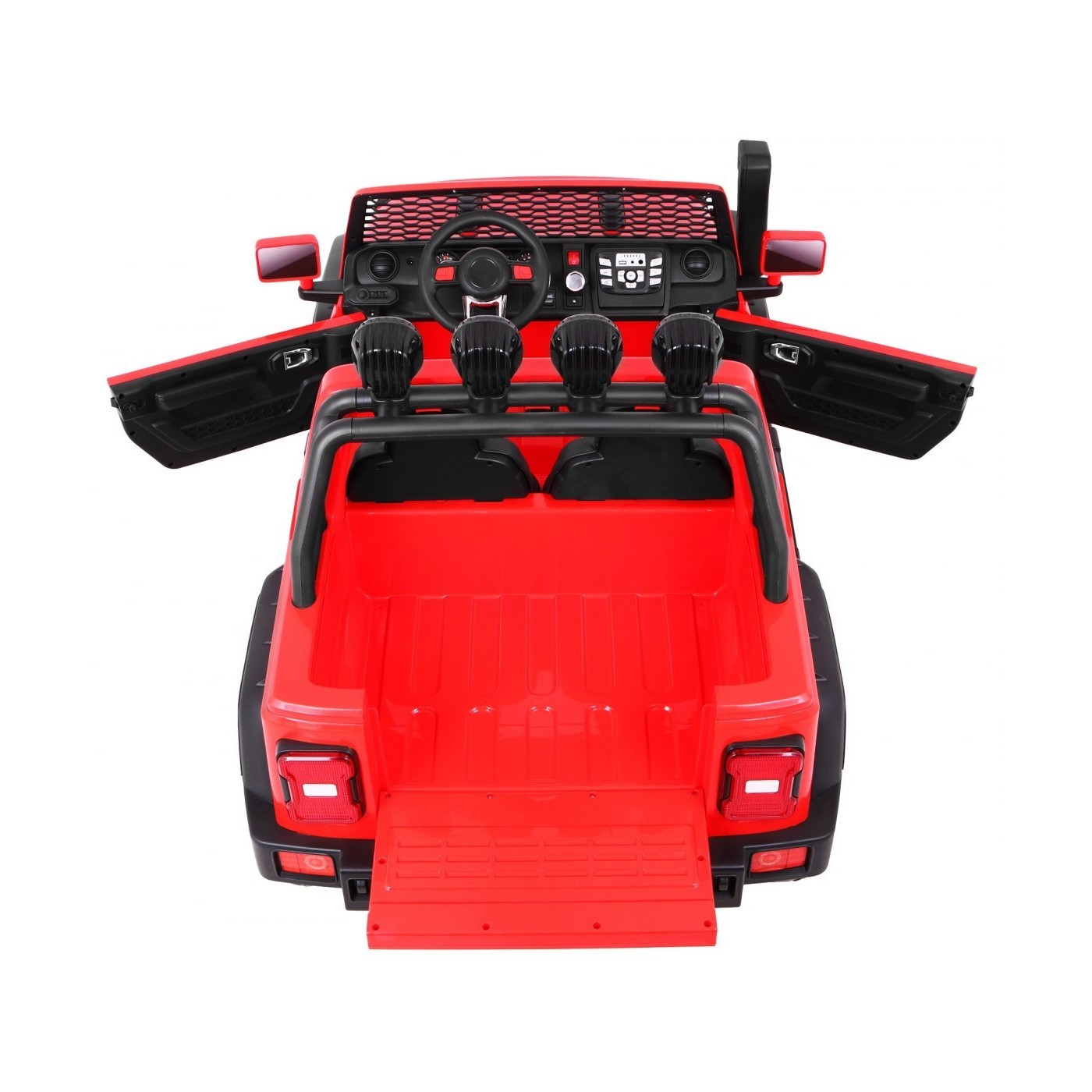 AllRoad 2 Kids Off-Road auto červená + 4x4 Drive + dálkové ovládání + pomalý start + MP3 LED