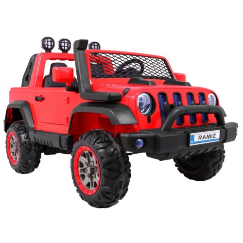 AllRoad 2 Kids Off-Road auto červená + 4x4 Drive + dálkové ovládání + pomalý start + MP3 LED