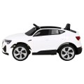 Audi E-Tron Sportback Kids bílá Remote 4x4 Drive Slow Start Rádio MP3 LED