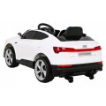 Audi E-Tron Sportback Kids bílá Remote 4x4 Drive Slow Start Rádio MP3 LED