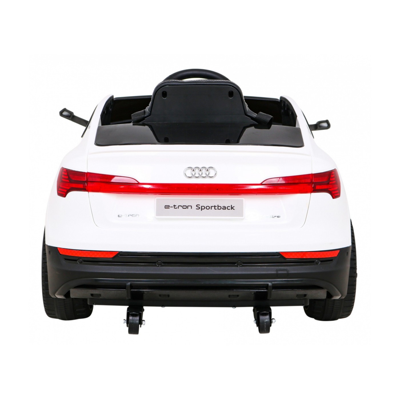 Audi E-Tron Sportback Kids bílá Remote 4x4 Drive Slow Start Rádio MP3 LED
