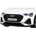 Audi E-Tron Sportback Kids bílá Remote 4x4 Drive Slow Start Rádio MP3 LED
