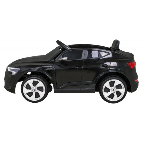 Audi E-Tron Sportback Kids černý + dálkové ovládání + pohon 4x4 + pomalý start + MP3 rádio + LED