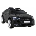 Audi E-Tron Sportback Kids černý + dálkové ovládání + pohon 4x4 + pomalý start + MP3 rádio + LED