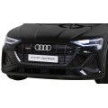 Audi E-Tron Sportback Kids černý + dálkové ovládání + pohon 4x4 + pomalý start + MP3 rádio + LED