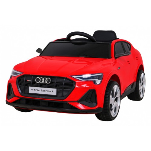 Audi E-Tron Sportback Kids červená Remote Drive 4x4 Rádio s pomalým startem MP3 LED