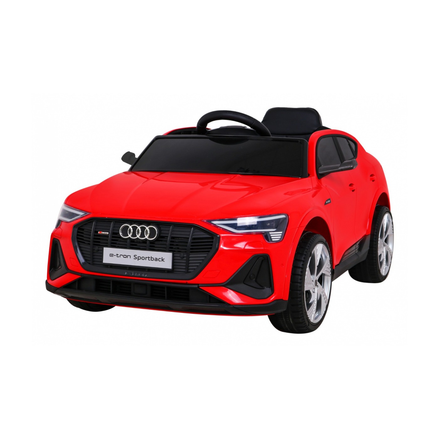 Audi E-Tron Sportback Kids červená Remote Drive 4x4 Rádio s pomalým startem MP3 LED