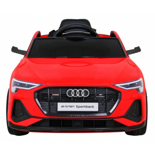 Audi E-Tron Sportback Kids červená Remote Drive 4x4 Rádio s pomalým startem MP3 LED